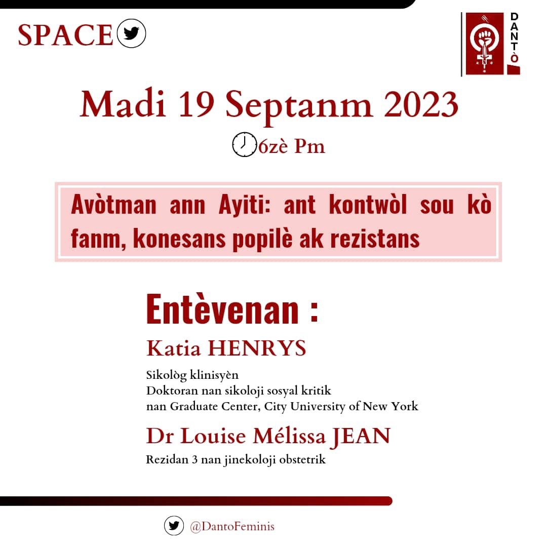 Avòtman an Ayiti: ant kontwòl sou ko fanm konesans popilè ak rezistans